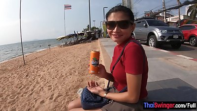 Amateur Thai teen girlfriend big tit fucked less in burnish apply hotel